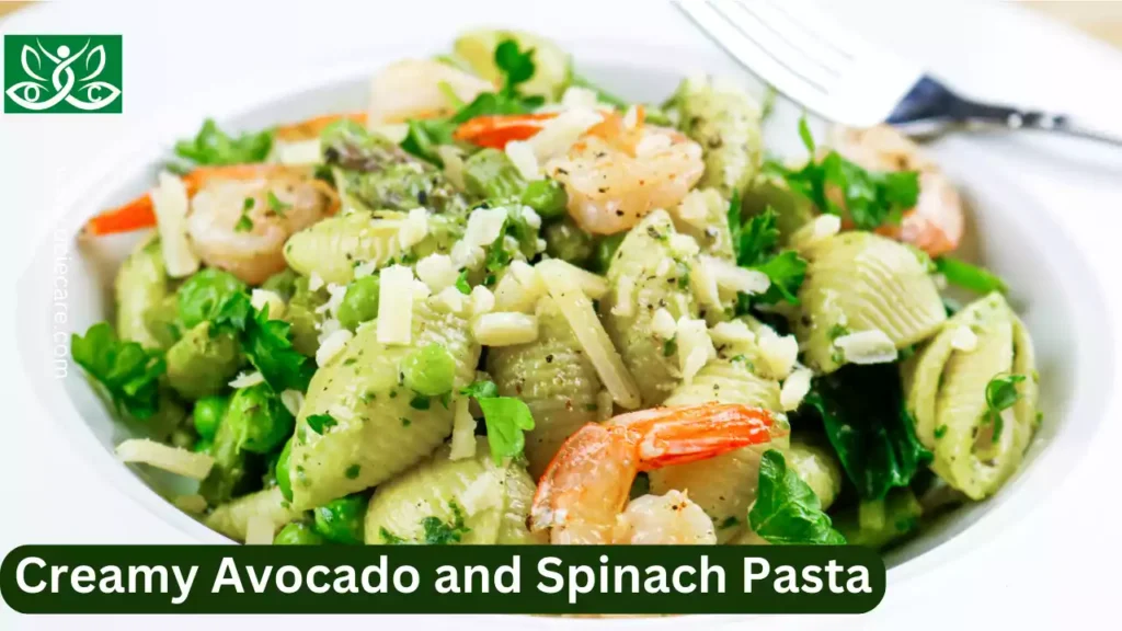 Bloom Greens and Superfoods with Creamy Avocado and Spinach Pasta