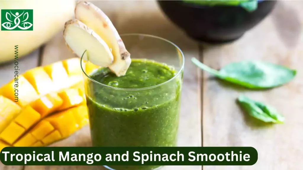 Bloom Greens and Superfoods with Tropical Mango and Spinach Smoothie