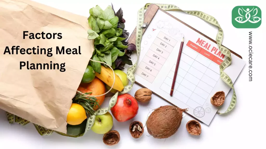 Factors Affecting Meal Planning