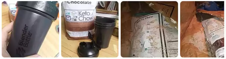 Keto Chow Chocolate _ Keto Meal Replacement Shake Powder _ Nutritionally Complete Keto