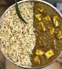 Palak Paneer with jeera rice